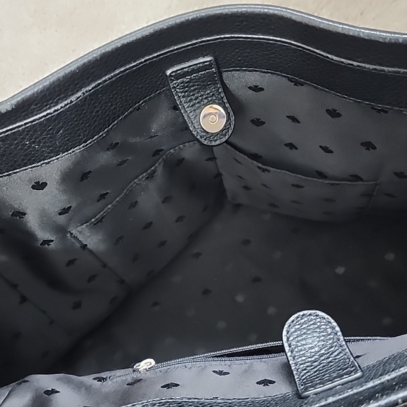 Kate Spade Designer Tote - Black w/ Tassels - Picture 8 of 10